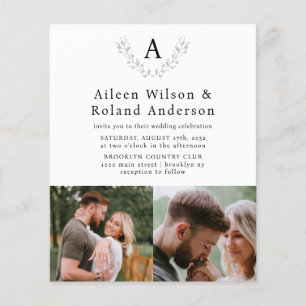 Monograma Clássico de Orçamento 3 Casamento Fotogr