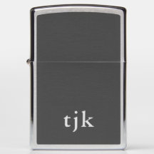 Monograma clássico e minimalista de cinzas escuras