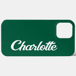 Monograma Clássico Elegante Personalizado Verde Es