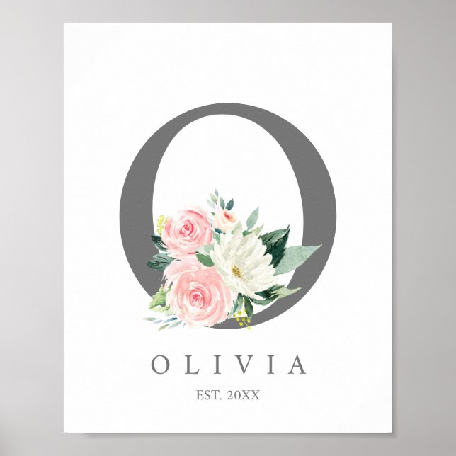 Monograma com letra O, Impressões iniciais (Frente)