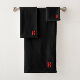 MONOGRAMA CONJUNTO INICIAL DE TOWEL DE BANHO B