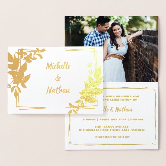 Monograma - Convite Botânico Minimalista para Casa (Exibição)