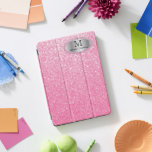 Monograma Cor-de-rosa Elegante e Prata<br><div class="desc">Capa de ipad monográfica pronta para personalizar. ✔ Nota: Nem todas as áreas de modelo precisam ser alteradas. 📌 Se você precisar de mais personalização, clique no botão "Clique para Personalizar mais" ou "Personalizar ou Editar Design" e use nossa ferramenta design para redimensionar, girar, alterar a cor do texto, adicionar...</div>