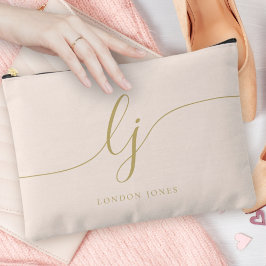 Monograma Cor-de-rosa Personalizado Nome Inicial R