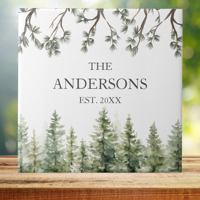 Monograma Cores de Pinheiros Russos e Ramais (In situ)