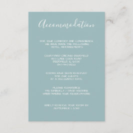 Monograma Crest Cartão de alojamento Dourado Azul