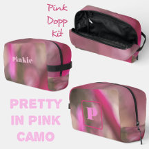 Monograma da Camuflagem Rosa e Taupe