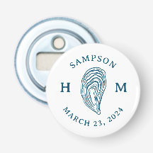 Monograma da casca de ostras náuticas com data de 