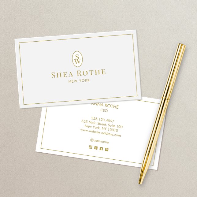 Monograma da Cinza de luz profissional simples (Criador carregado)