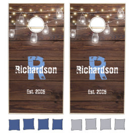 Monograma da família rustica personalizada Praia d