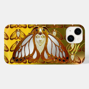 MONOGRAMA DA GEMA DA MULHER DA TRAÇA DA ARTE