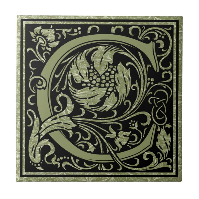 Monograma da letra da letra C primeiro (Frente)