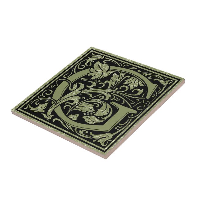 Monograma da letra de G primeiro da letra (Lateral)