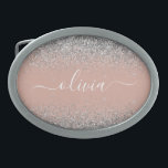 Monograma da rosa Dourada Laser Linear de Prata Ro<br><div class="desc">Rosa Dourado - Frasco com o nome do monograma do script Glitter Glitter Glitter e Cor de rosa-pincelada e prateado. Isso faz a formatura perfeita, doce 16 16, 18, 21rua, 40, 50, 60, 70, 80, 90, 100 anos, casamento, chá de panela, aniversário, chá de fraldas ou presente de festa de...</div>