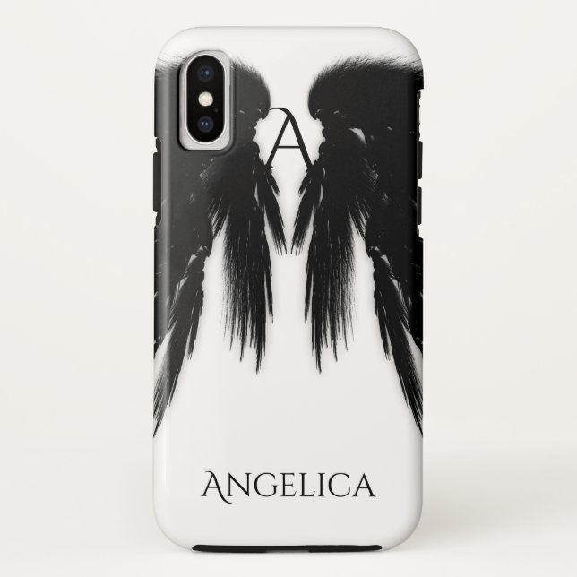 Monograma das Asas Anjos Negras (Verso)