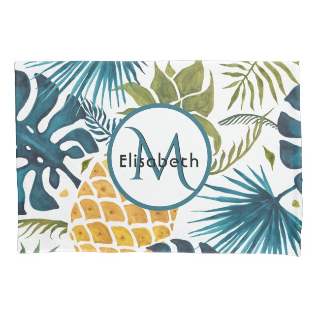 Monograma das folhas de ouro de abacaxi (Frente)