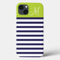 Monograma das tiras de pré-disquete azul e verde m