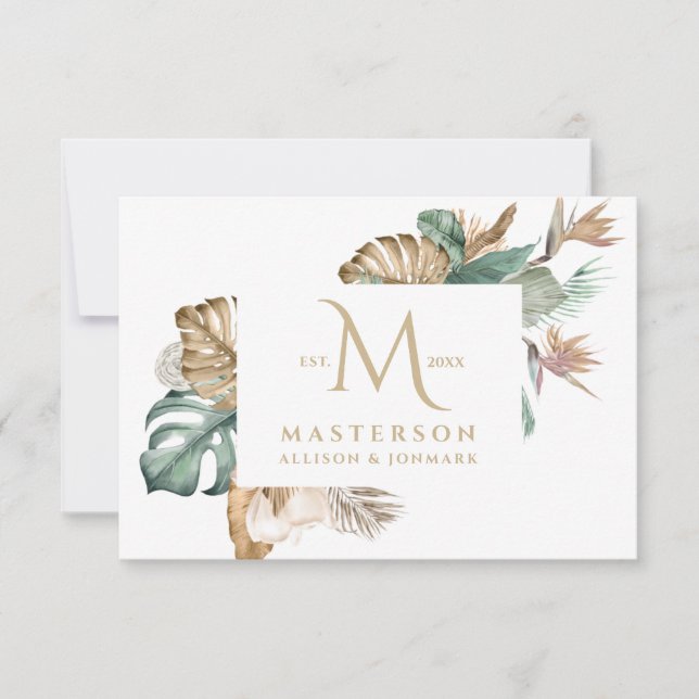 Monograma de agradecimento dos Trópicos Dourados (Frente)