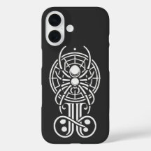 Monograma de aranha gótica