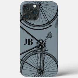 Monograma de Bicicleta Vintage Minimalista