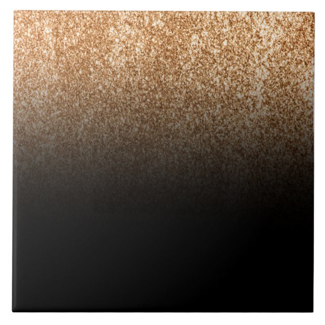 Monograma de brilho preto e Ouro (Frente)