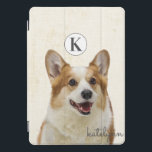 Monograma de Cães de Erva Amarela-A-Boo<br><div class="desc">Design de Monograma de Cão Amarelo-Peek-a-Boo. Com um adorável Pembroke Welsh Corgi a espiar-se para dizer oi! Faz um presente divertido e adorável para crianças, adolescentes e adultos, para o Natal de aniversário e muito mais. Personalizado com sua letra e seu nome iniciais! Mala de carteira de telefone monograma! ~...</div>