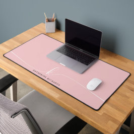 Monograma de caligrafia rosa minimalista