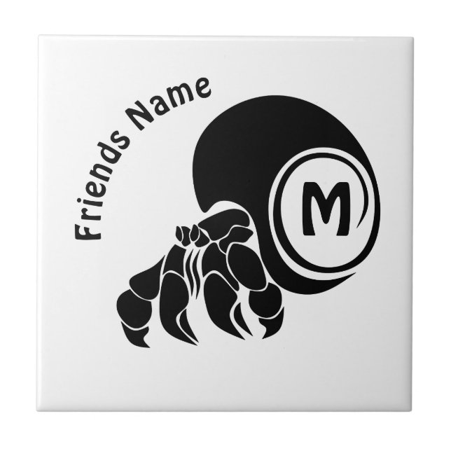 Monograma de caranguejo-eremita-rabugento (Frente)