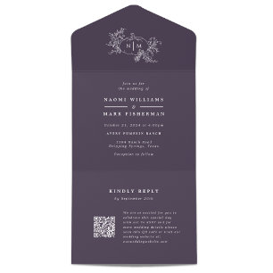 Monograma de Casamento de Vinhas de Abóbora com RS