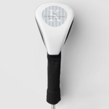 Monograma de Círculo Listrado Branco Cinza Persona