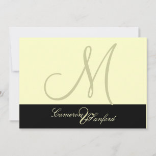 Monograma de Convites de Casamento Personalizados