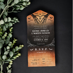 Monograma de Coração de Esqueleto Casamento de Hal