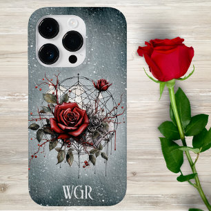 Monograma de coroa Rosa gótica