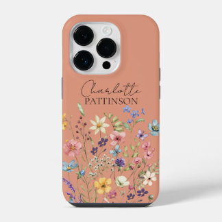 Monograma de Flor Silvestre Botânica Elegante Pêss