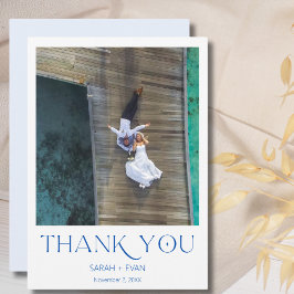 Monograma de Foto Náutica Agradecimento com Cartão