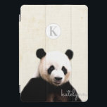Monograma de Fotografia Panda Amarelo-A-Boo<br><div class="desc">Design de Monograma de Fotografia Panda Amarelo-Peek-a-Boo. Com um adorável Urso de Panda a espiar-se para dizer oi! Faz um presente divertido e adorável para crianças, adolescentes e adultos, para o Natal de aniversário e muito mais. Personalizado com sua letra e seu nome iniciais! Capa de ipad monograma! ~ Verifique...</div>