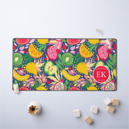 Monograma de Fruta tropical Padrão de Verão de Aqu