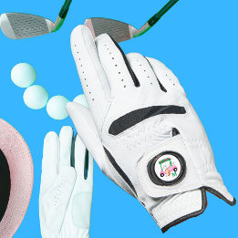 Monograma de Golf Clubs de Golfe Feminino