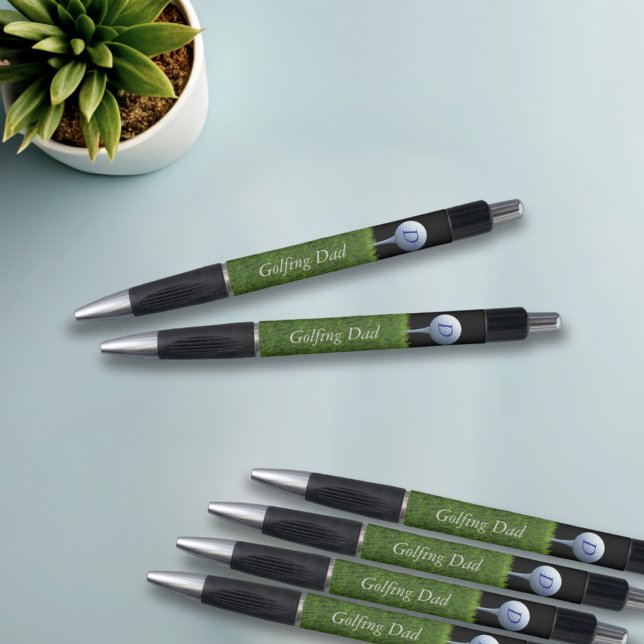 Monograma de Golfe Monograma Pai de Golfe Caneta d (Perfect pens for golfers. Just add their initial to the golf ball)