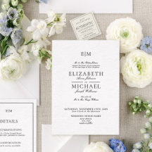 Monograma de Herança | Casamento com Letra Formal