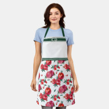 Monograma de Impressão de Pomegranato Vermelho