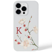 Monograma de Letra Floral de Cerejeira Botânica