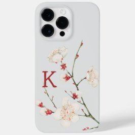 Monograma de Letra Floral de Cerejeira Botânica
