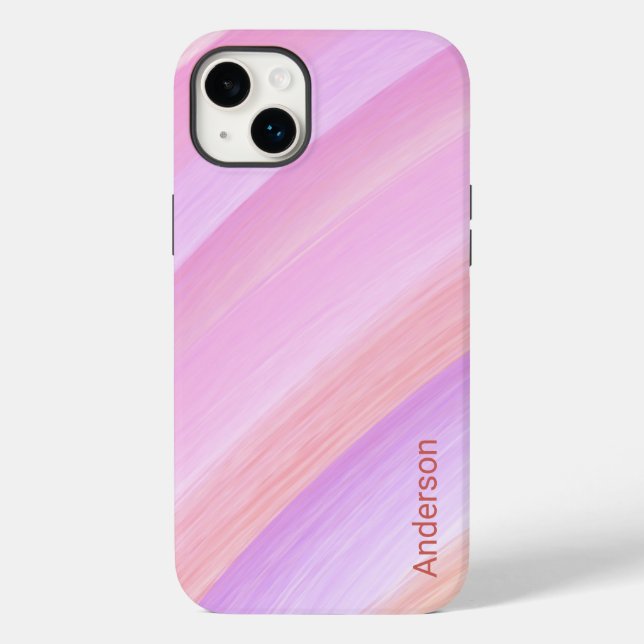 Monograma de Linha Retro Moderno Elegante (Verso)