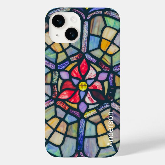 Monograma de Linha Retro Moderno Elegante (Verso)