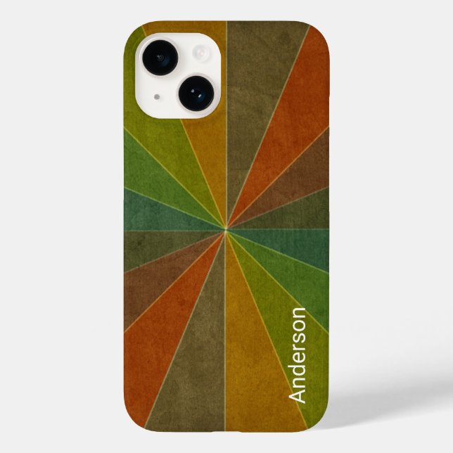 Monograma de Linha Retro Moderno Elegante (Verso)