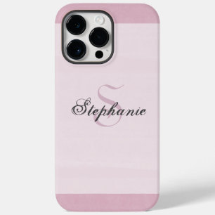 Monograma de Mauve Rosa Simples e Elegante Moderno