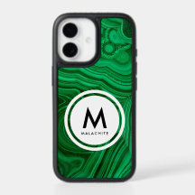Monograma de Mineral Malaquita - Verde Lindo