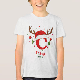 Monograma de Natal Personalizado C Chapéu de Papai