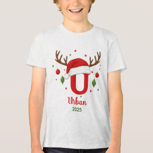 Monograma de Natal Personalizado U Chapéu de Papai